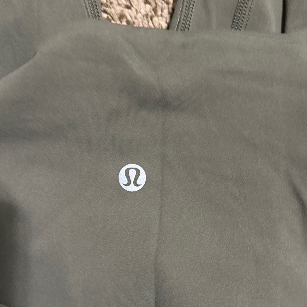Lululemon Mini Flare Light/Olive Green High-Waisted Leggings- never worn - Picture 3 of 3